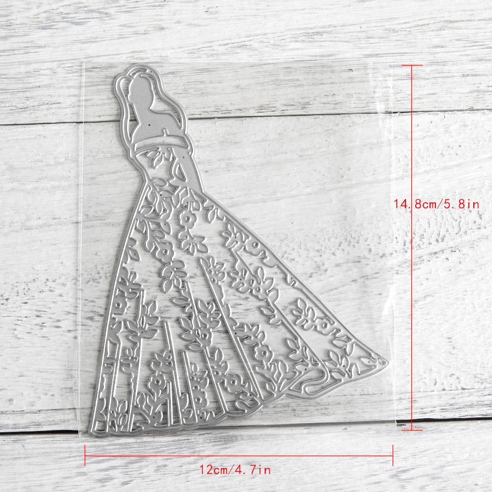 1pc Elegant Wedding Dress Pattern Stencil for DIY Crafts  Intricate Lace  Design, Floral * * Handmade Gifts, Greeting Cards, and *