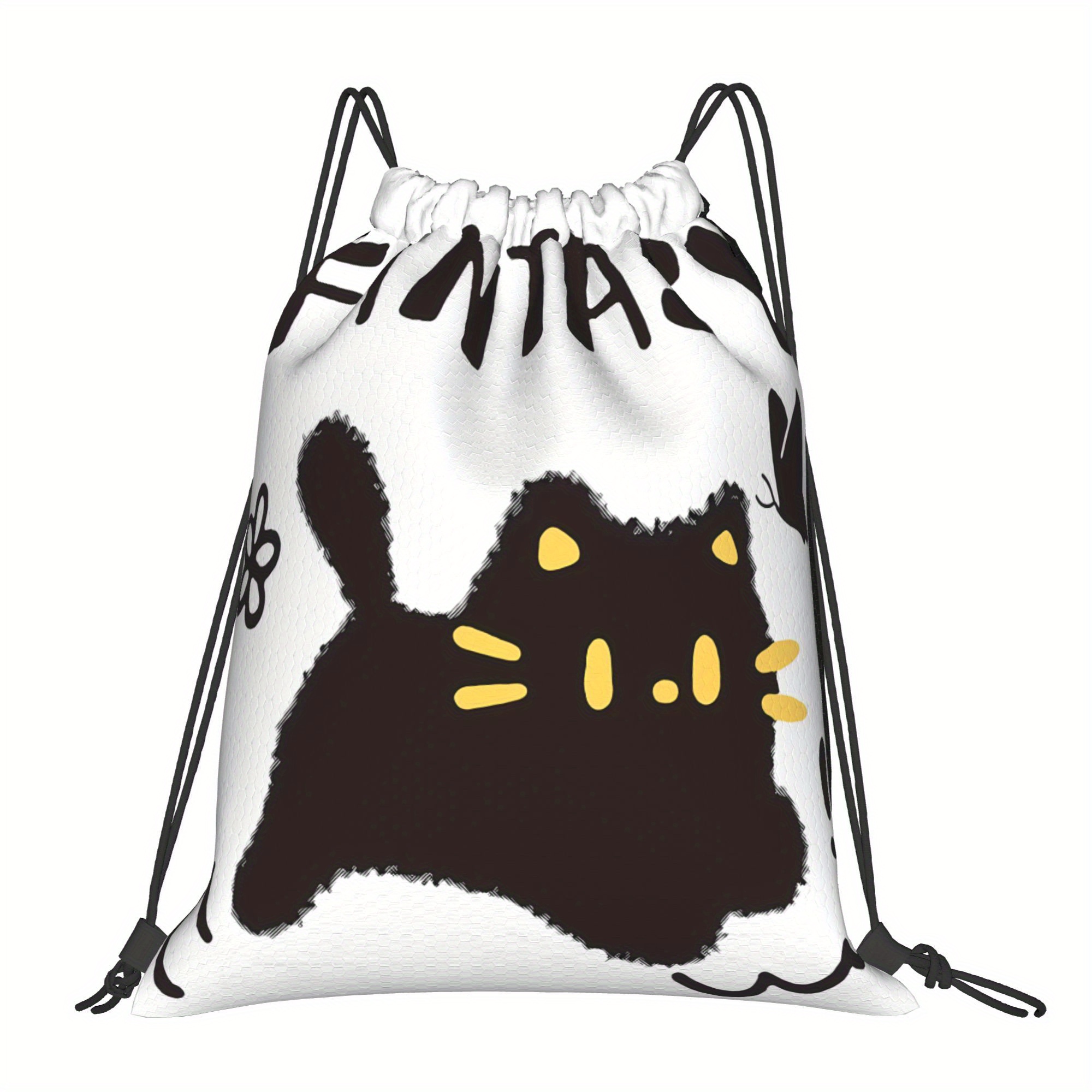 TEMU Cute Little Animals Casual Drawstring Sack, A Flexible Bag For Sports Practice, Library Days, Or Shopping Breaks