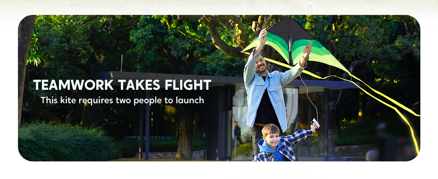 SYNCFUN Large Delta Kite Gradient-Easy to Fly for Youngsters and Adults, Beach Kite with 328ft String for Outdoor Games and Activities