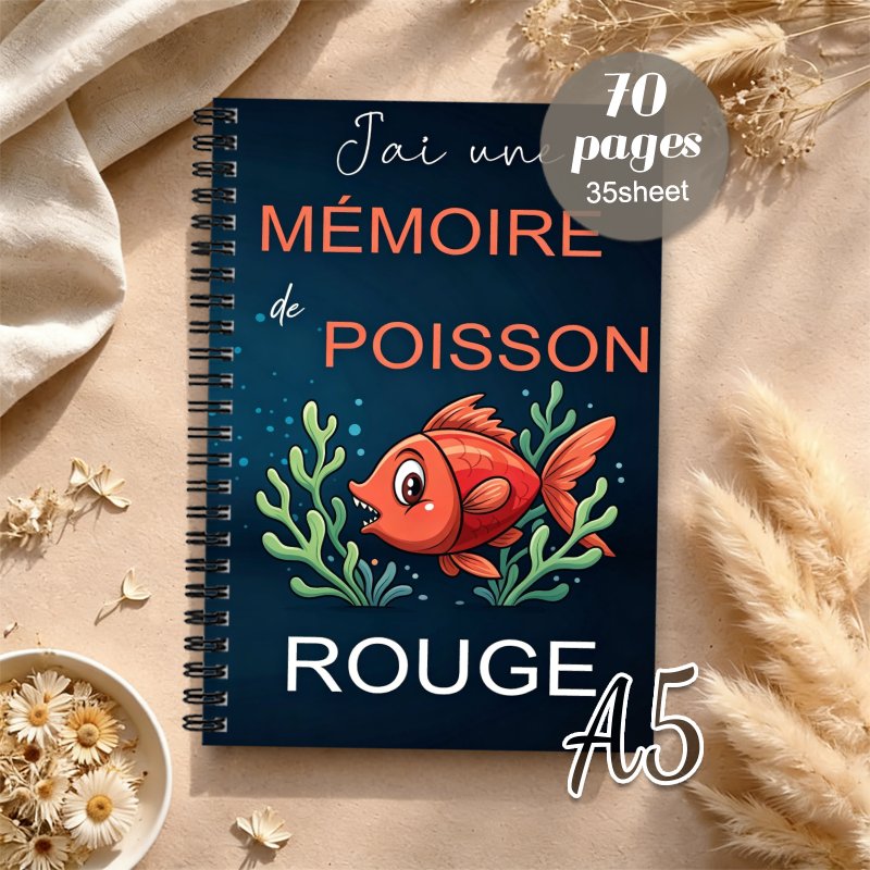 TEMU 1pc Cahier de de passe pour l'internet et au ordinateur, Édition française de de passe ou , Organisateur de de passe avec motif de poisson rouge