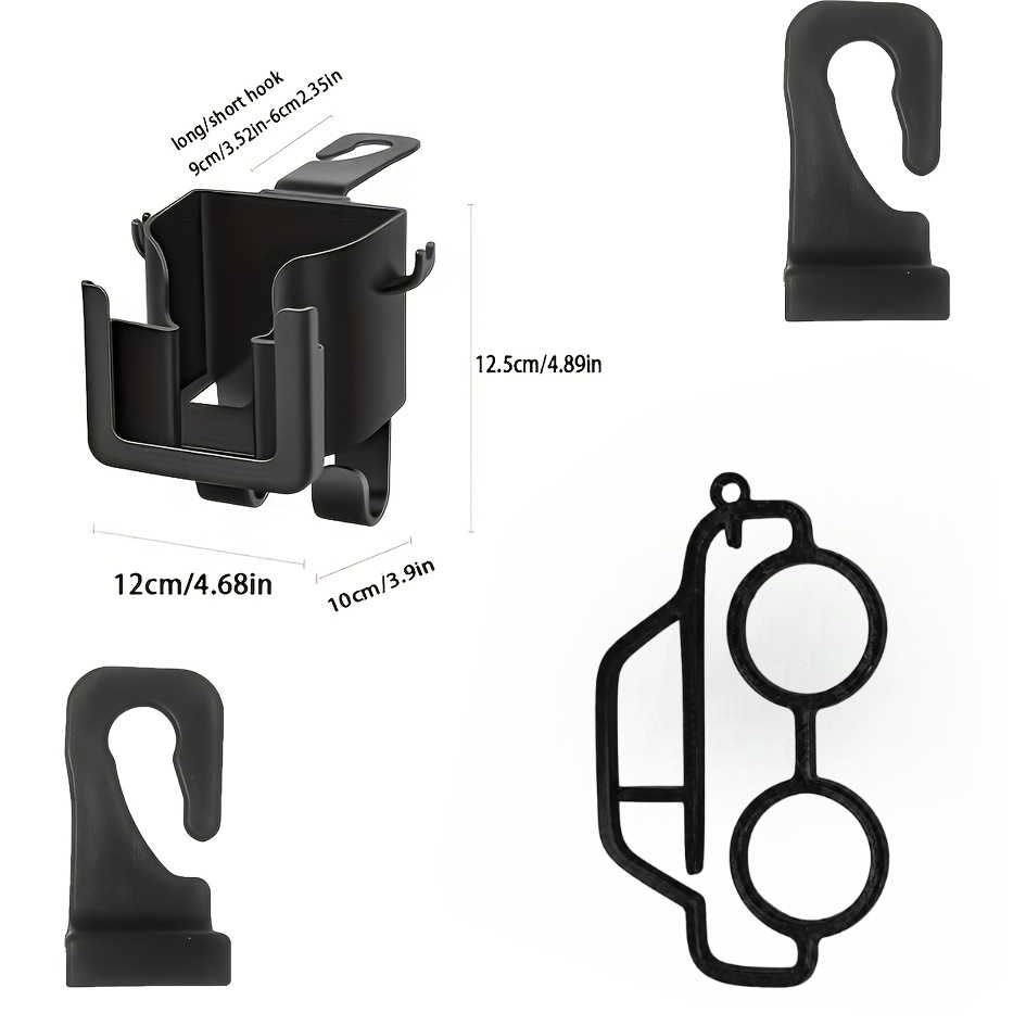TEMU (Porte-gobelet multifonction + Porte-clés de voiture) 2pcs Organisateur multifonction pour de siège de voiture avec porte-gobelet, support pour