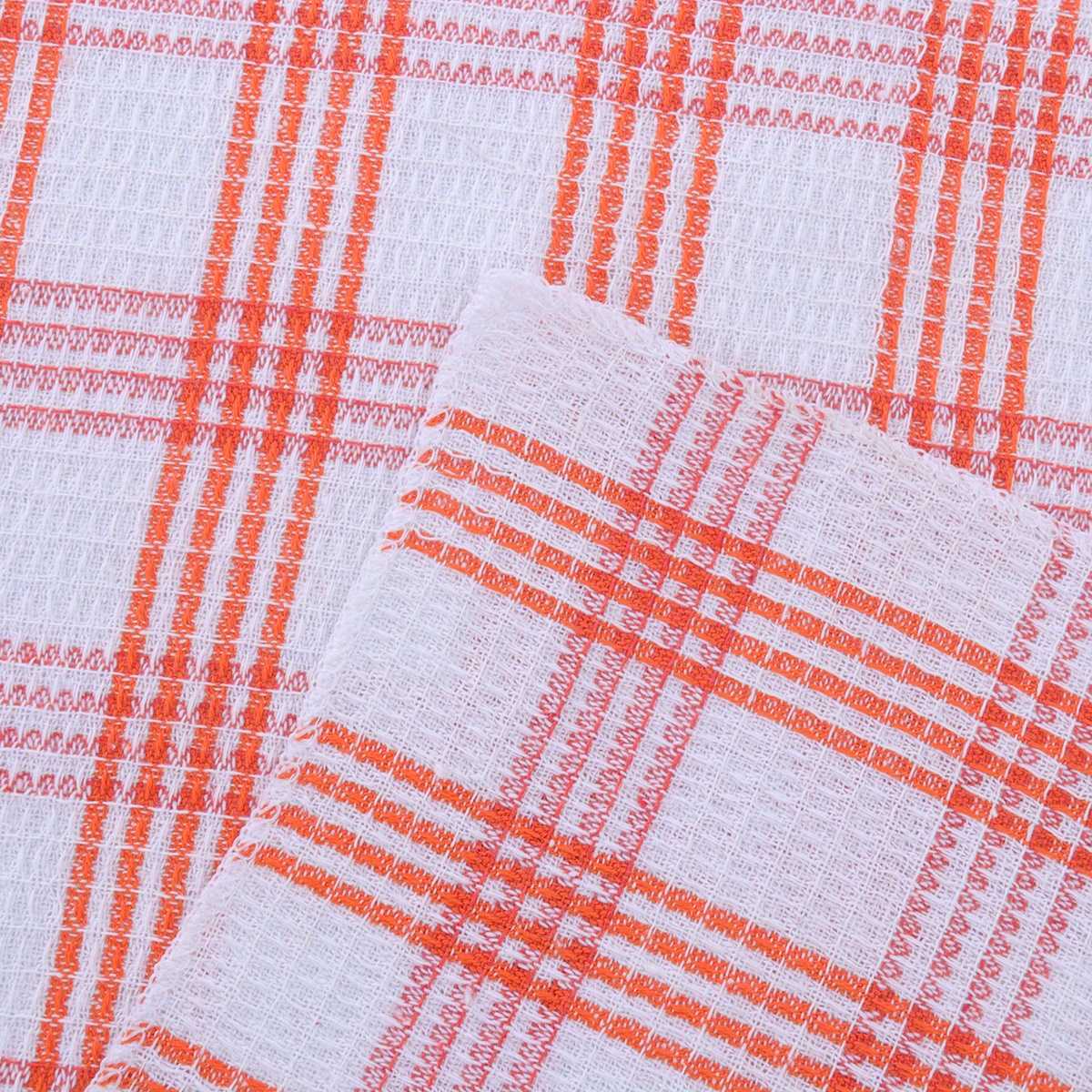 12pcs Retro Plaid Kitchen Towels - Super Absorbent Coffee Grid Weave, 25x25cm, Polyester Blend Dish Cloths for Kitchen, Bathroom