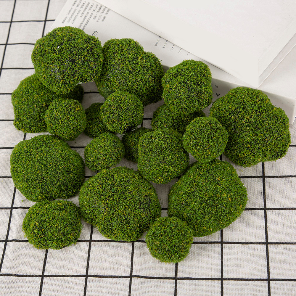 TEMU Lot de 24 pierres de mousse de simulation, pierres décoratives en mousse artificielle multi-tailles, ornements en de mousse de simulation