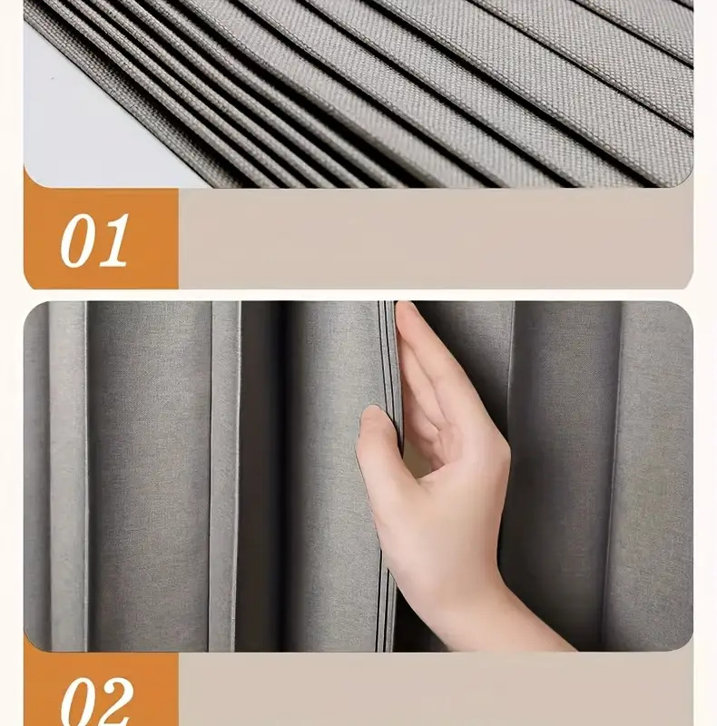 A Foldable Beige Stylish Large-sized Partition Door Curtain, Warm for All Seasons, Fashionable and Beautiful for Home Decoration, and Easy to Store.