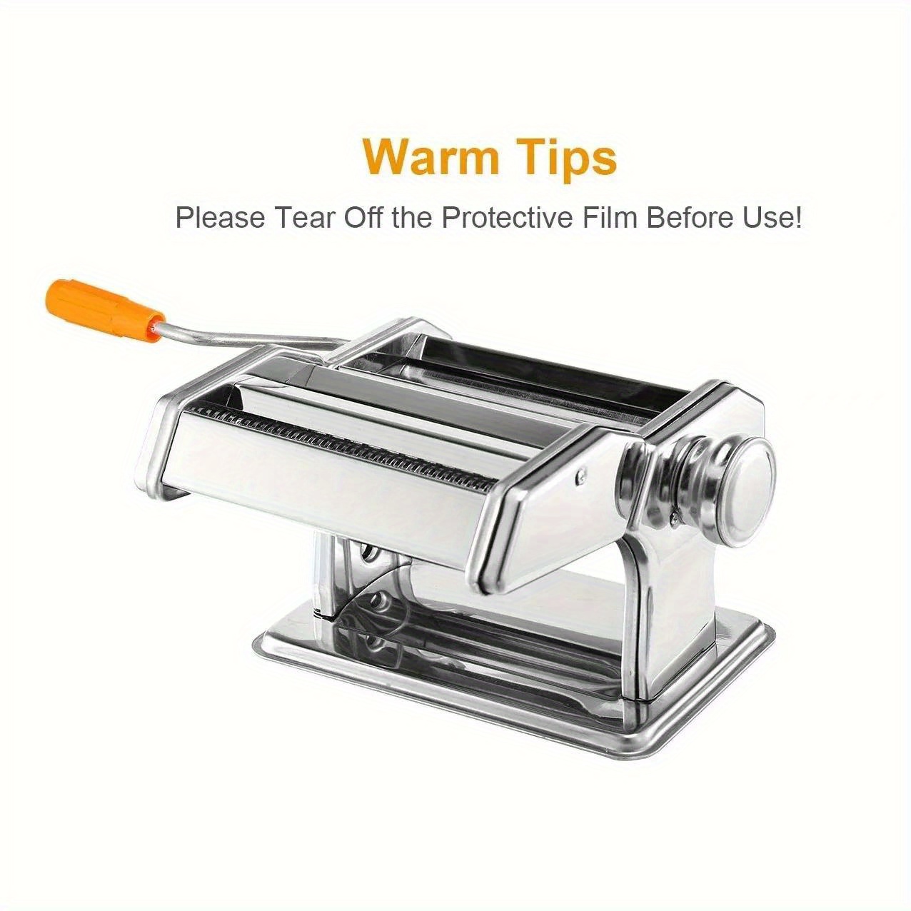 easy clean versatile manual pasta maker adjustable thickness   homemade noodles dumplings ravioli details 8