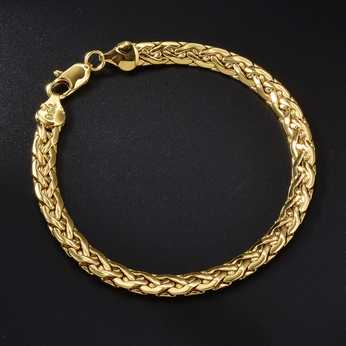 TEMU 1pc Fashionable Geometric Bracelet, Copper Jewelry, Suitable For Men And Women, Versatile For Vacation, Daily Wear, Graduation Season, And