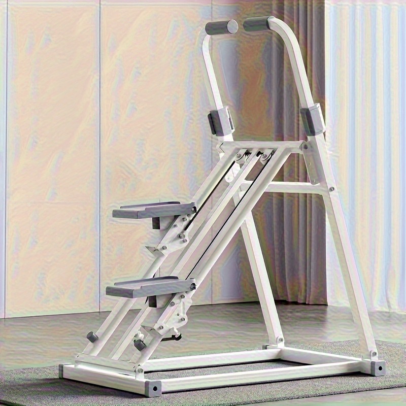 White Stair Climbing Fitness Machine - Home Step Stepper, Suitable for Toning and Weight Loss, Adjustable Pedal Height