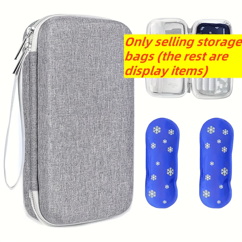 1pc outdoor insulin refrigerated storage box insulated travel medicine bag for diabetes care insulin pens and other diabetes supplies    