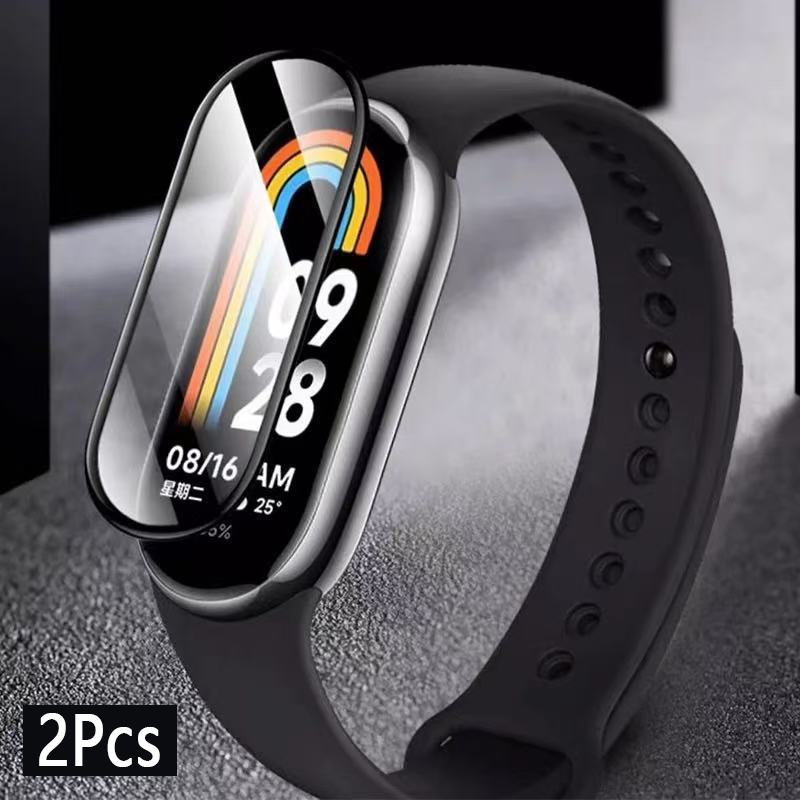 TEMU 2pcs Protection Complète pour Xiaomi Watch Mi Band 11 10 Pro 6 Film d'écran de montre intelligente transparent brillant et souple