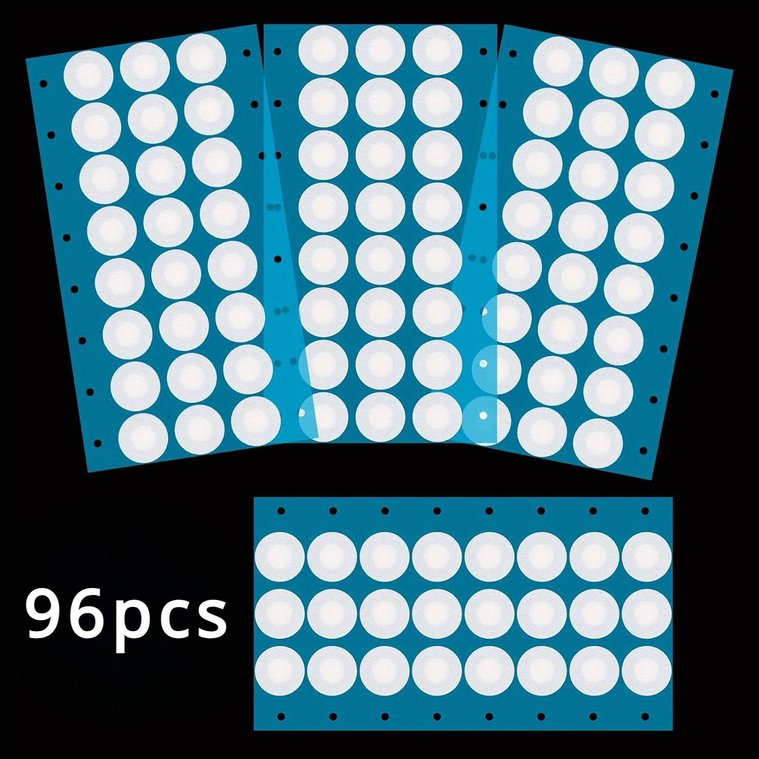 Image of Set Of 96 Mushroom Cultivation Filter Discs - 20mm In Diameter, Featuring A Pore Size Of 0.25μm, Durable And Non-toxic Patches Are Made From Synthetic Paper Stickers Designed For Wide Mouth Jar Lids