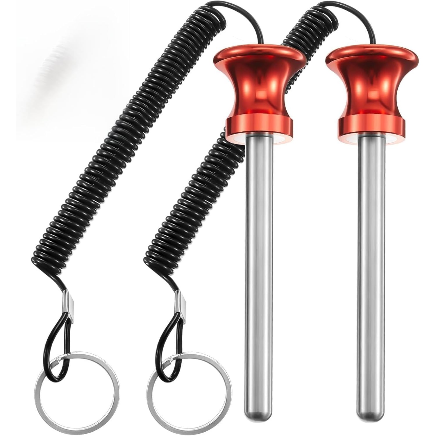 Weight Stack Pin Magnetic Universal Gym Weight Pin 0.4 Inch Drop Set with Pull Rope for Plate Apertures Above 10.5 Mm He