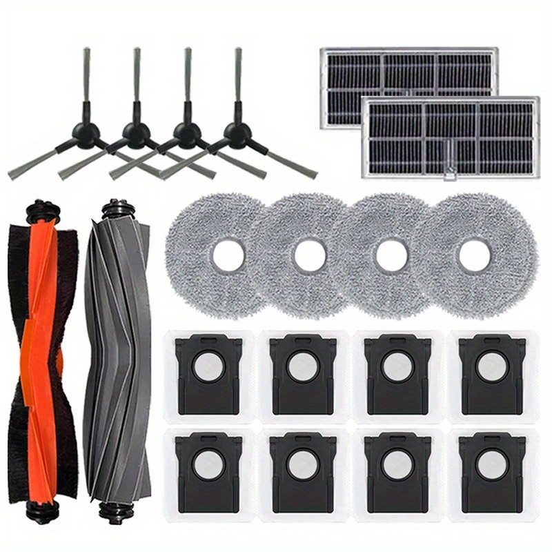 Image of For L10s 2/ L30s Ultra Robot Vacuum Parts Main Side Brushes Mop Cloths Hepa Filters Dust Bag Accessories