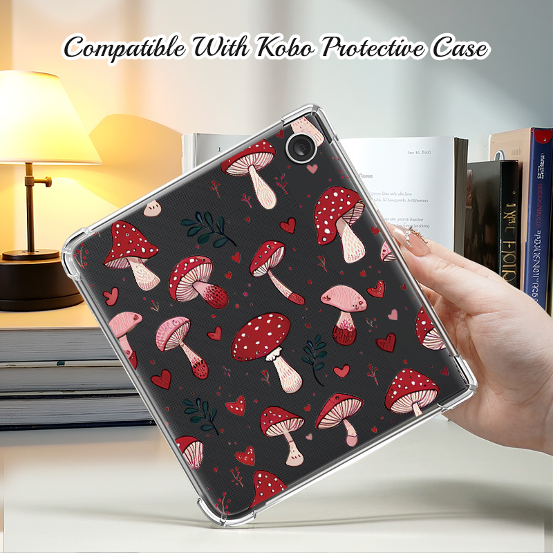 TEMU Transparent Soft-shell Case For E-readers, Designed For 6-inch Color/bw/2e And 7-inch Libra Colour In 2024. This Shockproof Full-cover Case