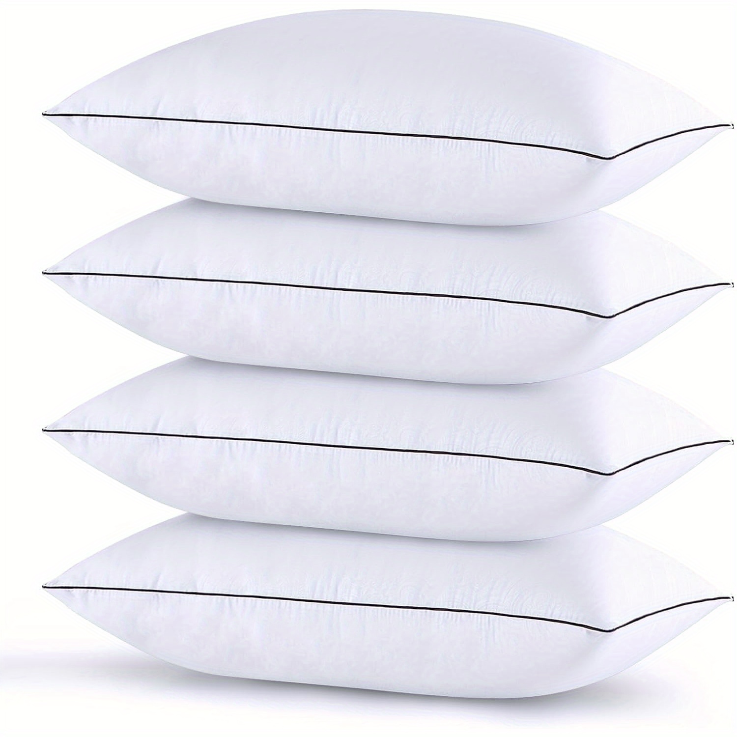 

Bed Pillows Set Of 4, Down Alternative Pillows For Sleeping, Pillows Set Of 4 For Side And Back Sleepers