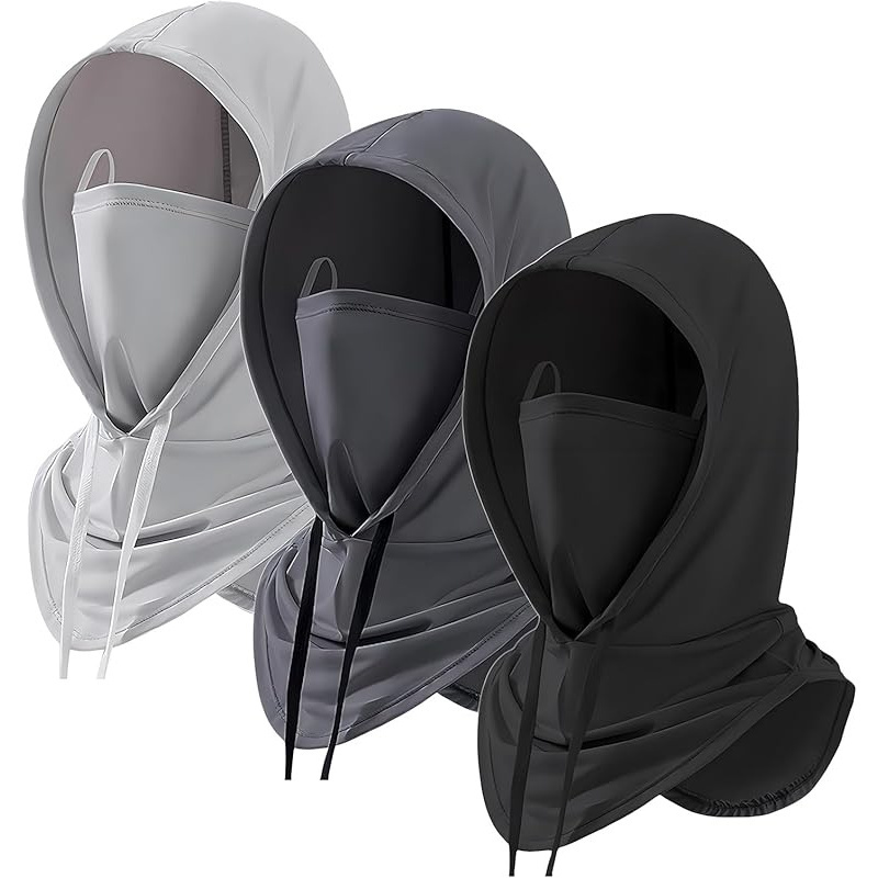 TEMU Confezione da 3 passamontagna estivi parasole traspiranti, maschera per , copertura per il per moto, ciclismo e pesca