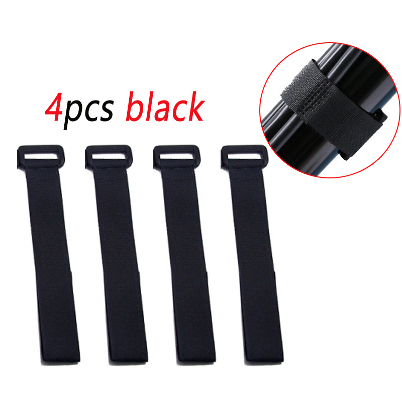TEMU 4pcs Fishing Rod Straps, Fishing Rod Hook And Loop Fastener Rod Holders With Anti-slip Buckles, Sweat-proof Fishing Rod Straps, Rod Bundling