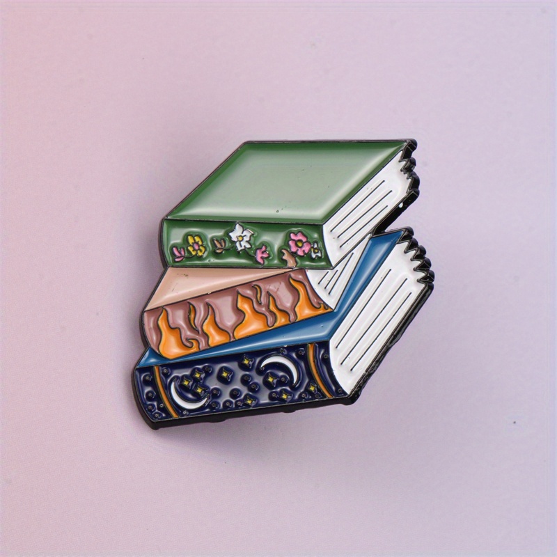 1pc Fun Reading Lover Badge Pin, Cute Brooch For Backpacks And Hats, Perfect Gift For Book Lovers