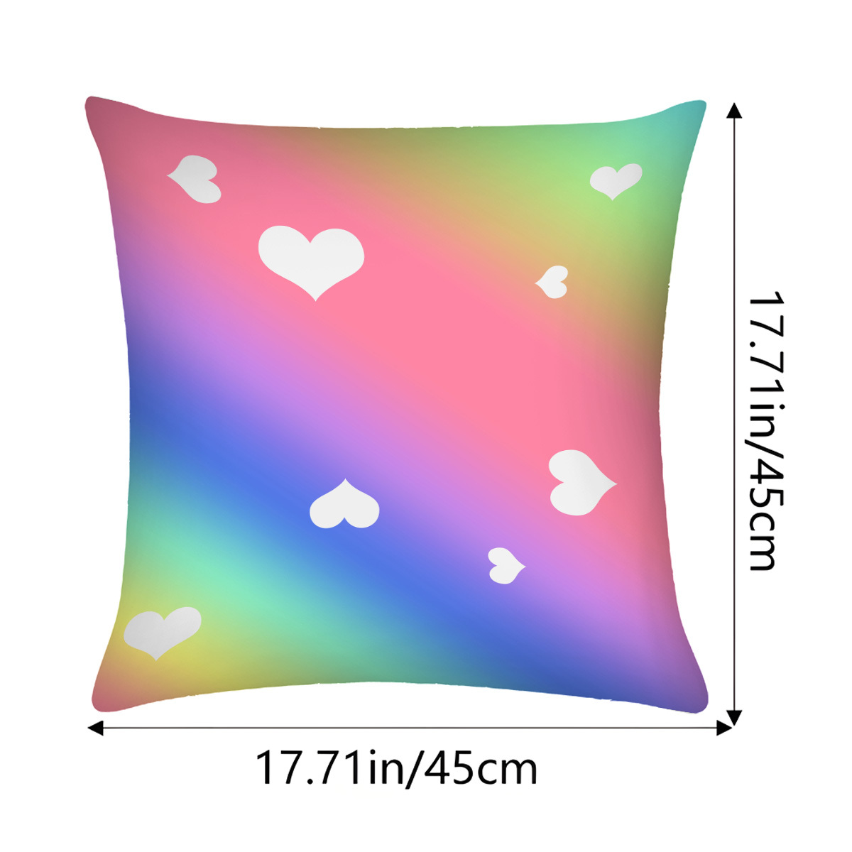 TEMU Customize A 1pc Personalized Patterned Signature Square Pillowcase, . Made Of Polyester, Soft And Comfortable, Featuring A Zipper Closure. This