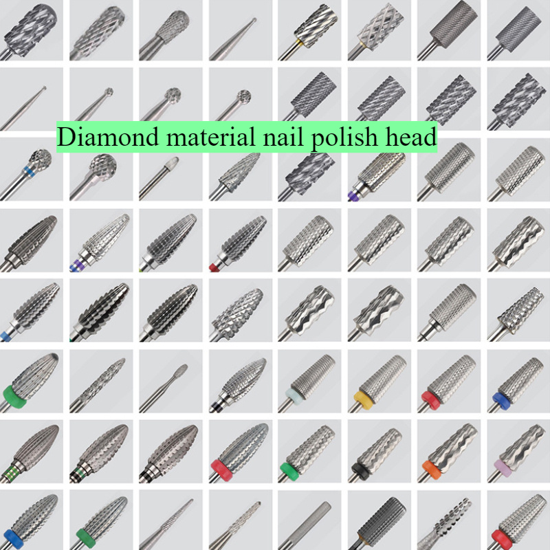 

30pcs Drill Bit Set, Professional Manicure Tools, Alloy Nail Polish Head, Unscented, For Nail Art And Salon Use