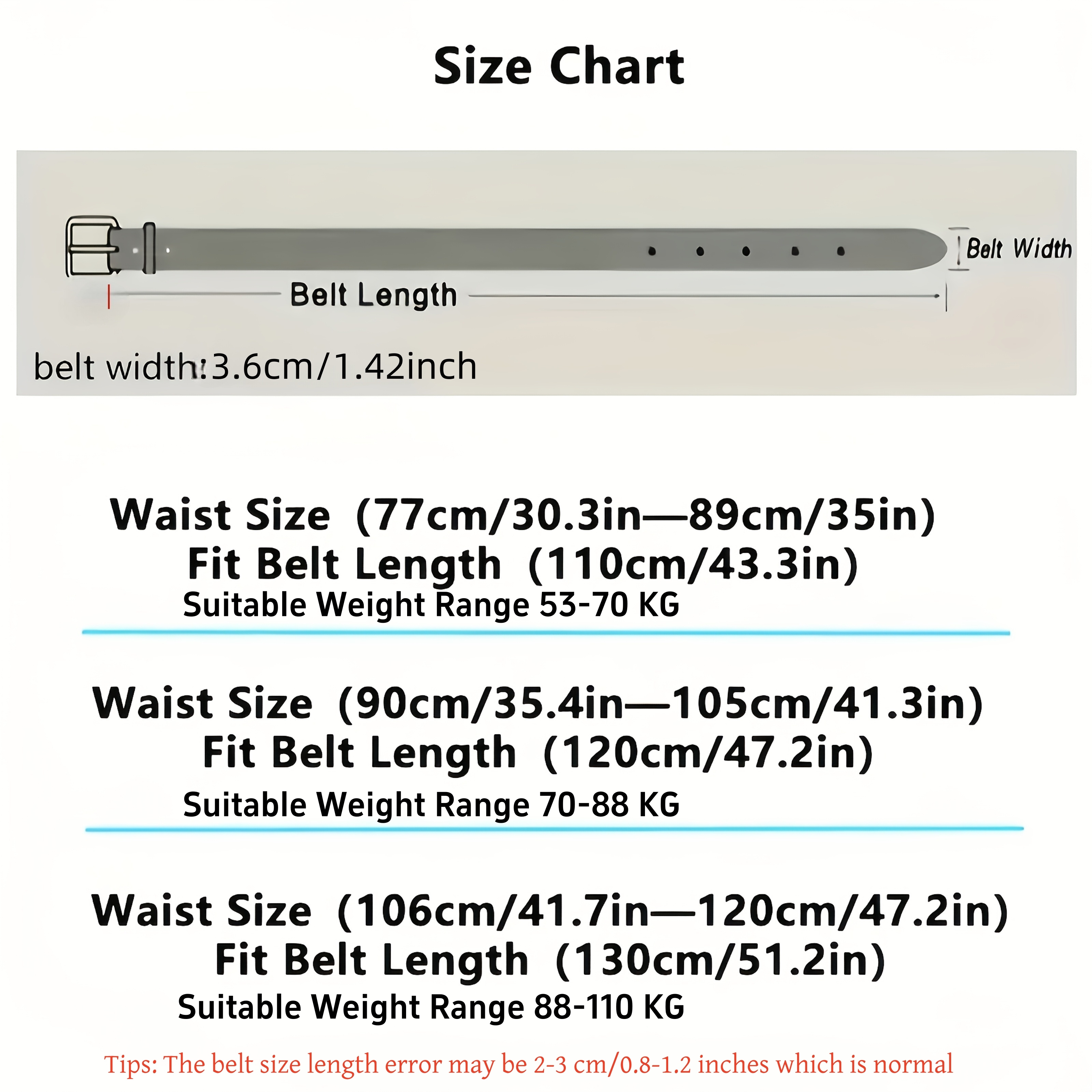 Plus Size Men's Genuine Leather Belt | Square Alloy Large Buckle | High Cost-Effective Durable Style | Suitable for Casual and Business Wear | A Dignified Gift Choice