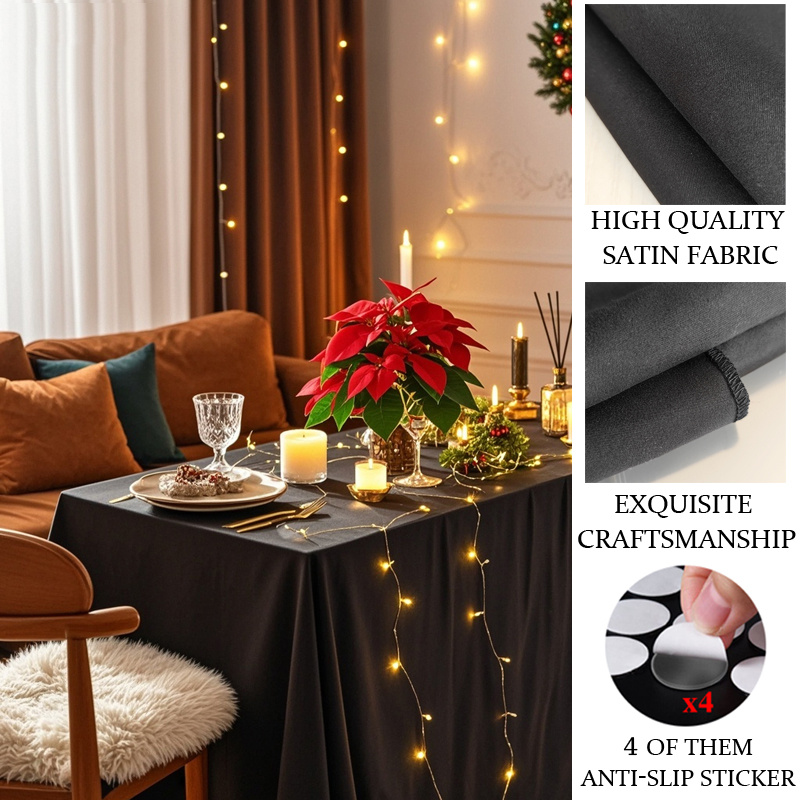 eine party tischdecke schwarze rechteckige tischdecke
