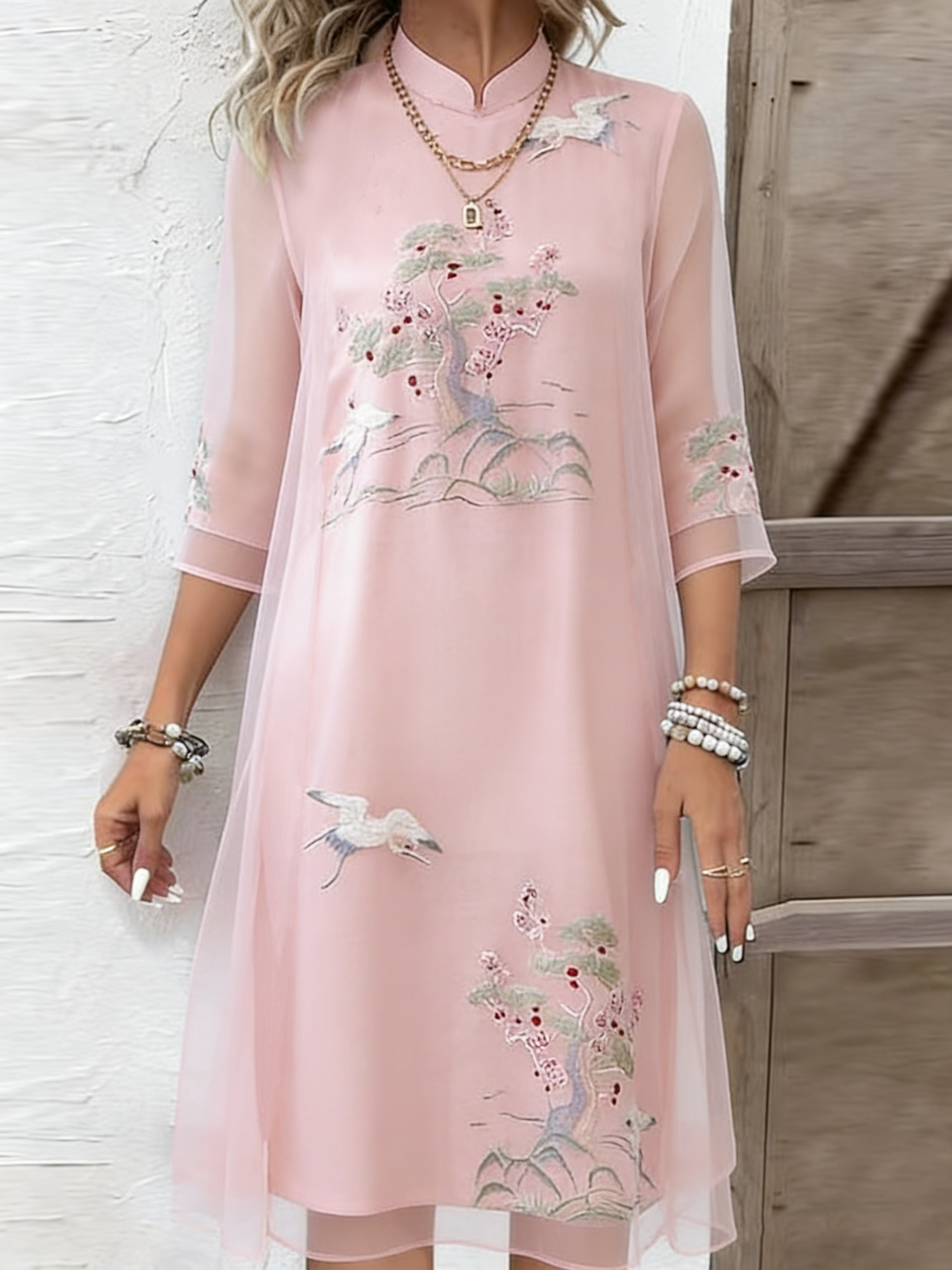 knee length dresses for ladies Londyn dress-Multi Color 8 / Multi Color main image 1