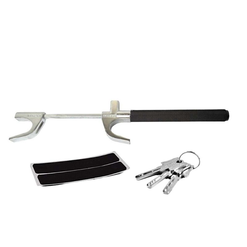 TEMU New Steering Wheel Lock Heavy Duty Car Van Anti Theft 3 Keys Uk, Antitheft Device, Vehicle Security, Durable Construction, Design, Solid Build,