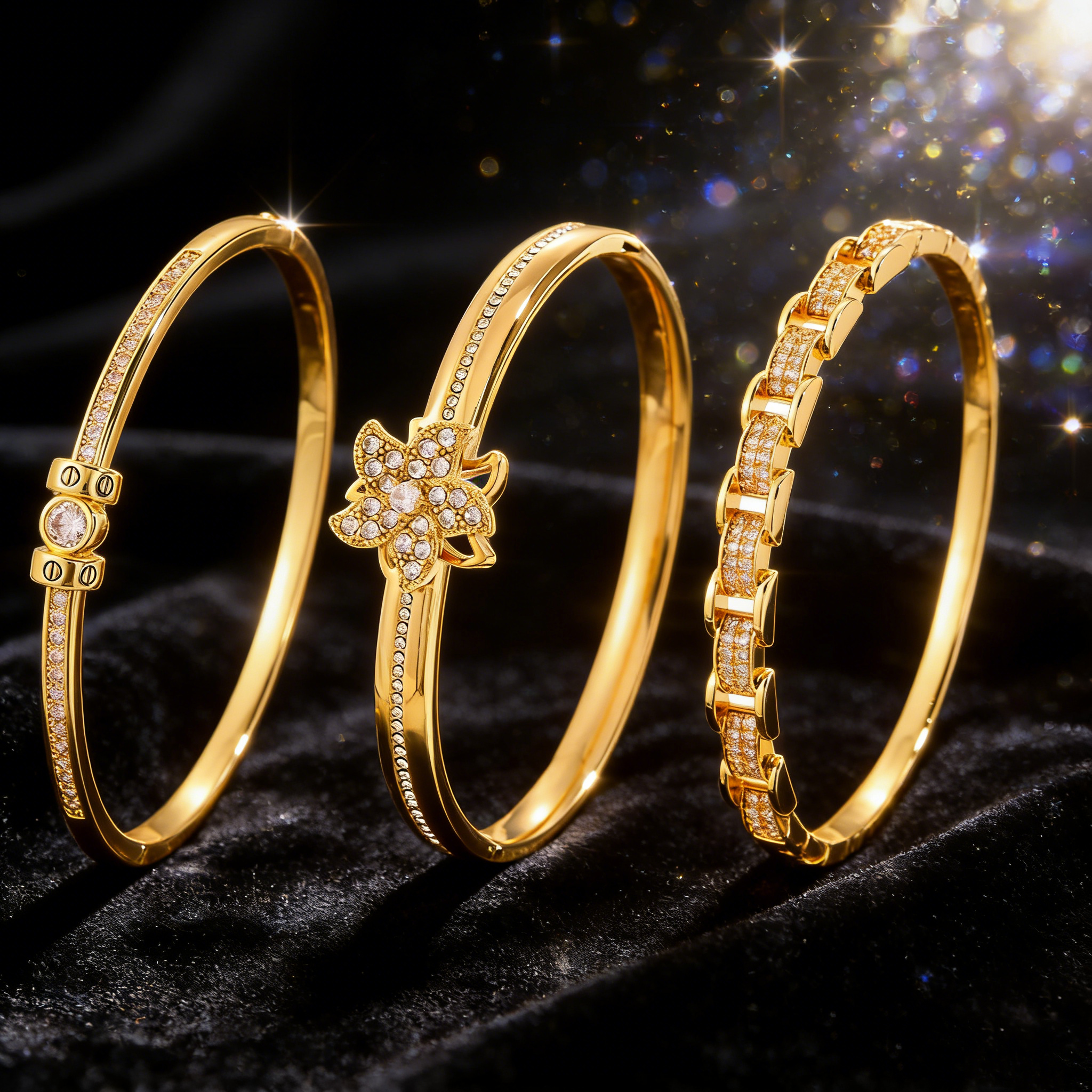 "Spiral Floret" Series Bracelet, Unique Texture Design