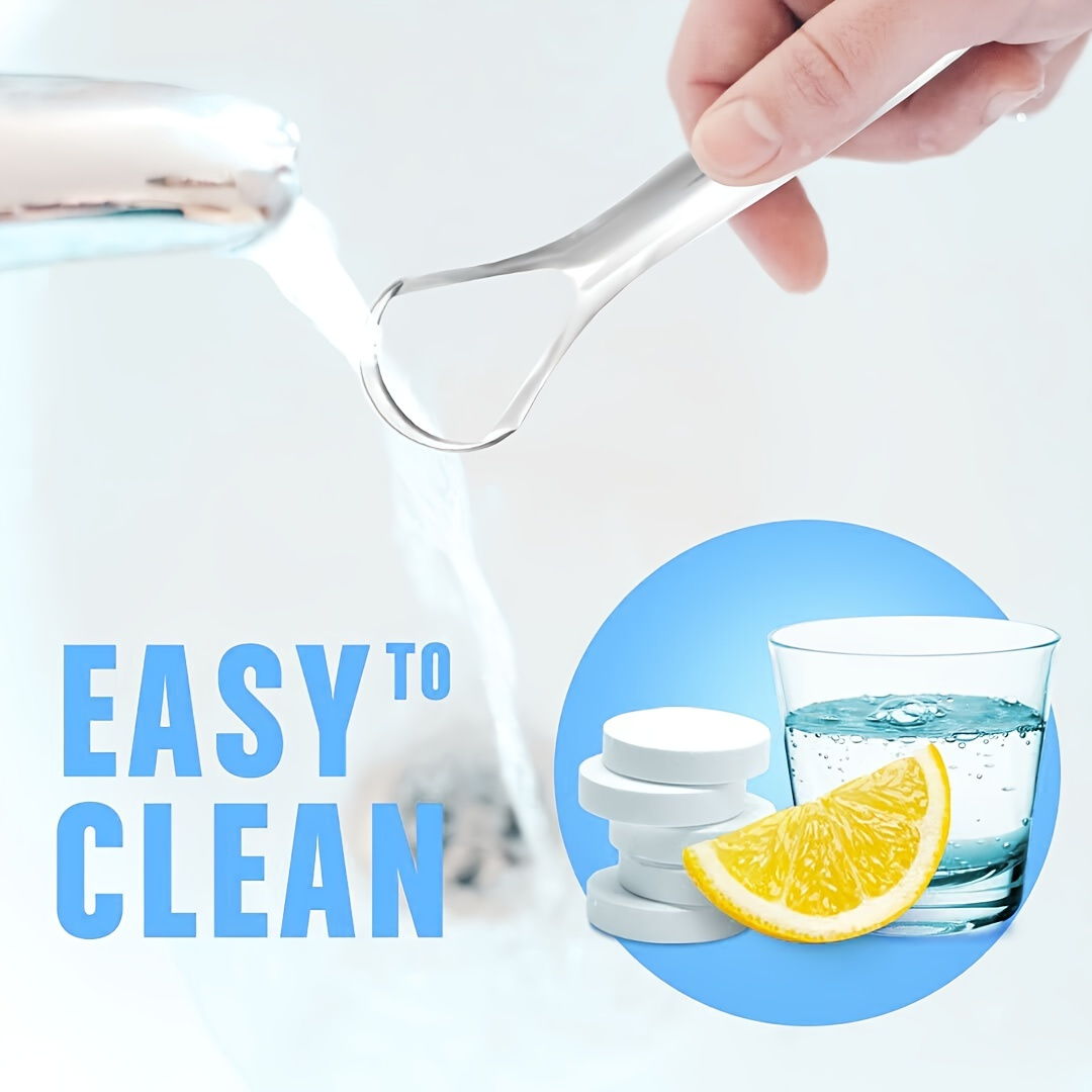 2pcs Stainless Steel Tongue Scraper for Adults - Curved Design Oral Hygiene Tool, Odorless & Hygienic Tongue Cleaner for Fresh Breath, Daily Dental Care, Sleek Metallic Finish, Smooth Finish on the go