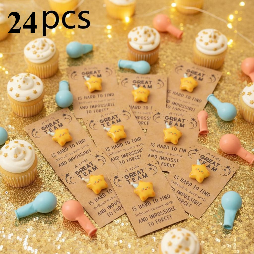 E-shop 24 Stück, '' Karten Hug Karten, Dankeschön Geschenke, Dankeskarten, Stern Schlüsselanhänger, Unterstützungsgeschenke, Wertschätzungsgeschenke,