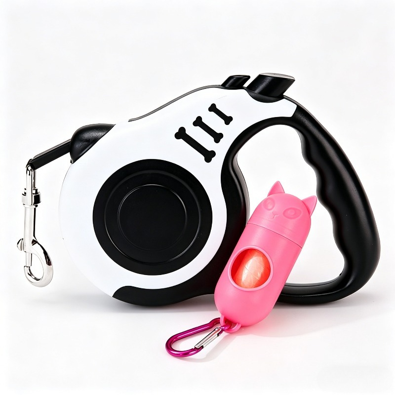 TEMU And Toilet 2pcs Set, 5-meter Retractable Design, Solution For Outdoor Dog Walking And Cleaning