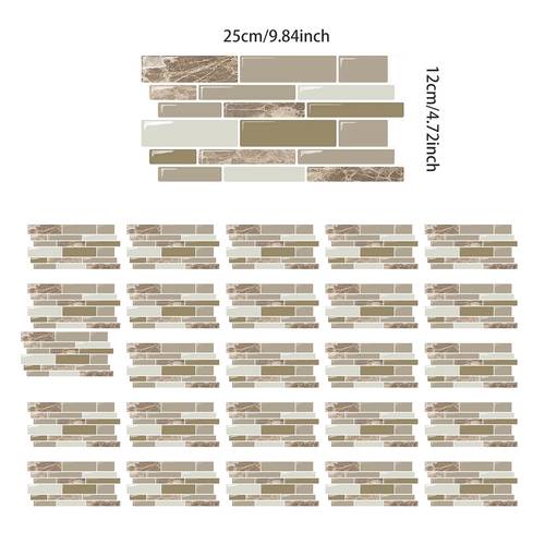 25pcs stickers wall floor stickers stickers self waterproof oil proof floor stickers tile stickers kitchen decorate home decoration kitchen wall tile stickers balcony sink bathroom restaurant