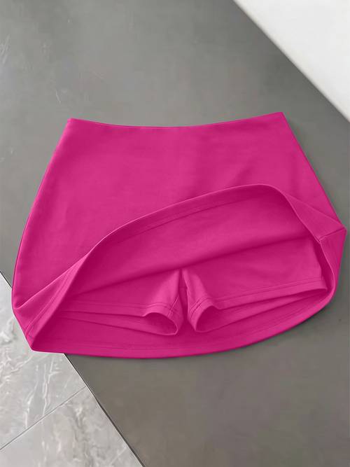 summer hot short skirt high elastic breathable waist cinching with built in panties body hugging and curve enhancing date and outdoor all match