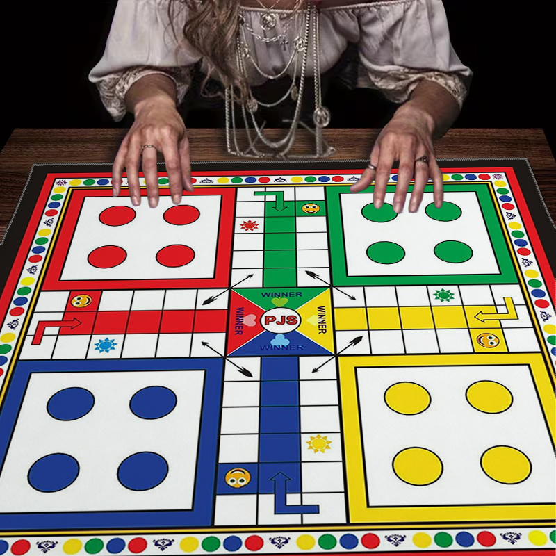 TEMU European Style Modern Game Print Tablecloth, Game Card Mat, Furniture Protection Tablecloth, Coffee Table Cover, Entertainment Game Party