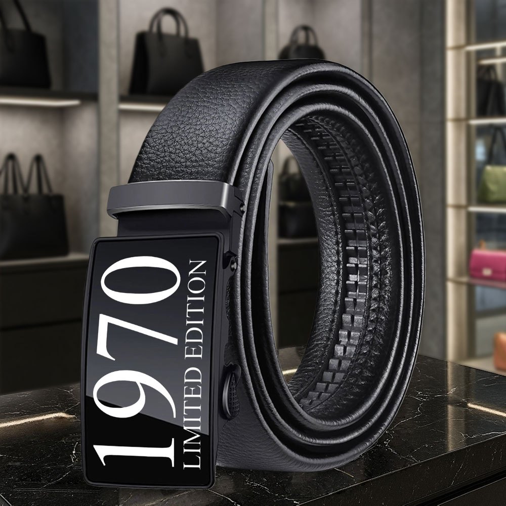 TEMU Edition Men's Casual Automatic Belt Adds Quality And Unique To Outfits For Daily Shopping, Workplace Commuting, Casual Gatherings, Golf