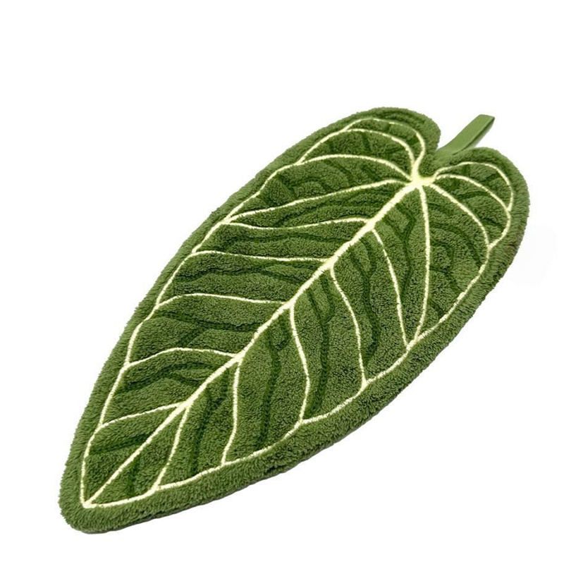 TEMU Ultra-absorbent Quick-dry Towels For Bathrooms And Kitchens - Featuring A Tropical Leaf Design, This Hand/thumb Towel Comes With A Hanging Loop