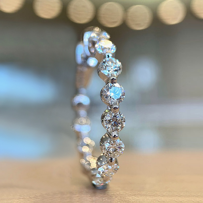 Minimalist Zirconia Engagement Ring for Women