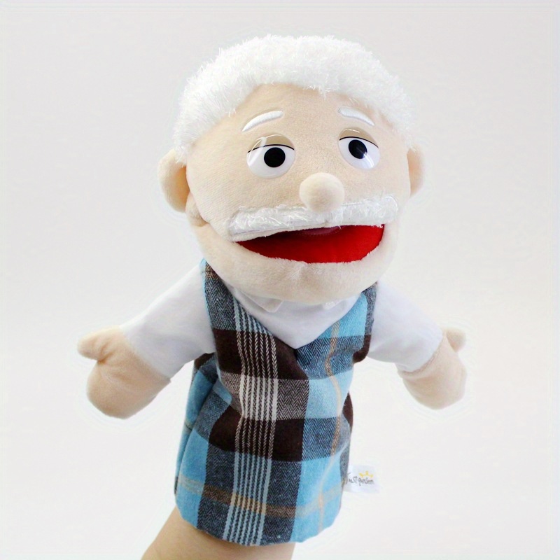 2pcs Happy Family Hand Puppet Plush Toy Rich Characters for Storytelling Fun