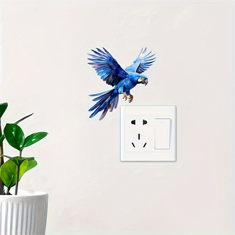 Parrot Switch Sticker - Easy To Apply And Remove Home Decor Wall Sticker