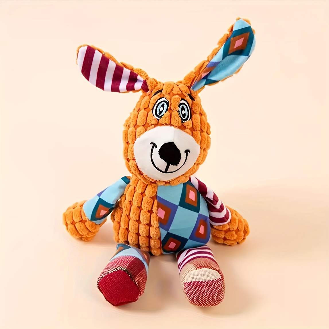 Image of Squeaky Dog Toy - Interactive Chew Toy With Squeaking Sound, Rip-resistant Stuffed Animal For Medium Dogs, Valentine's Gift For Dog Owners