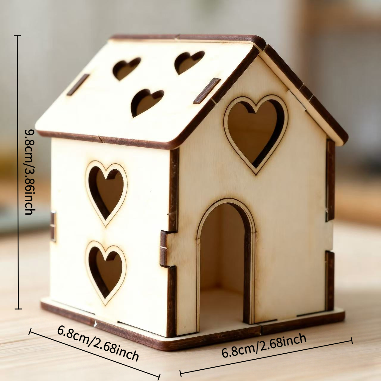 TEMU Adorno decorativo de de madera 3D, 1 pieza, regalo para de la , /pedida de matrimonio, boda, decoración para de San Valentín, regalo de