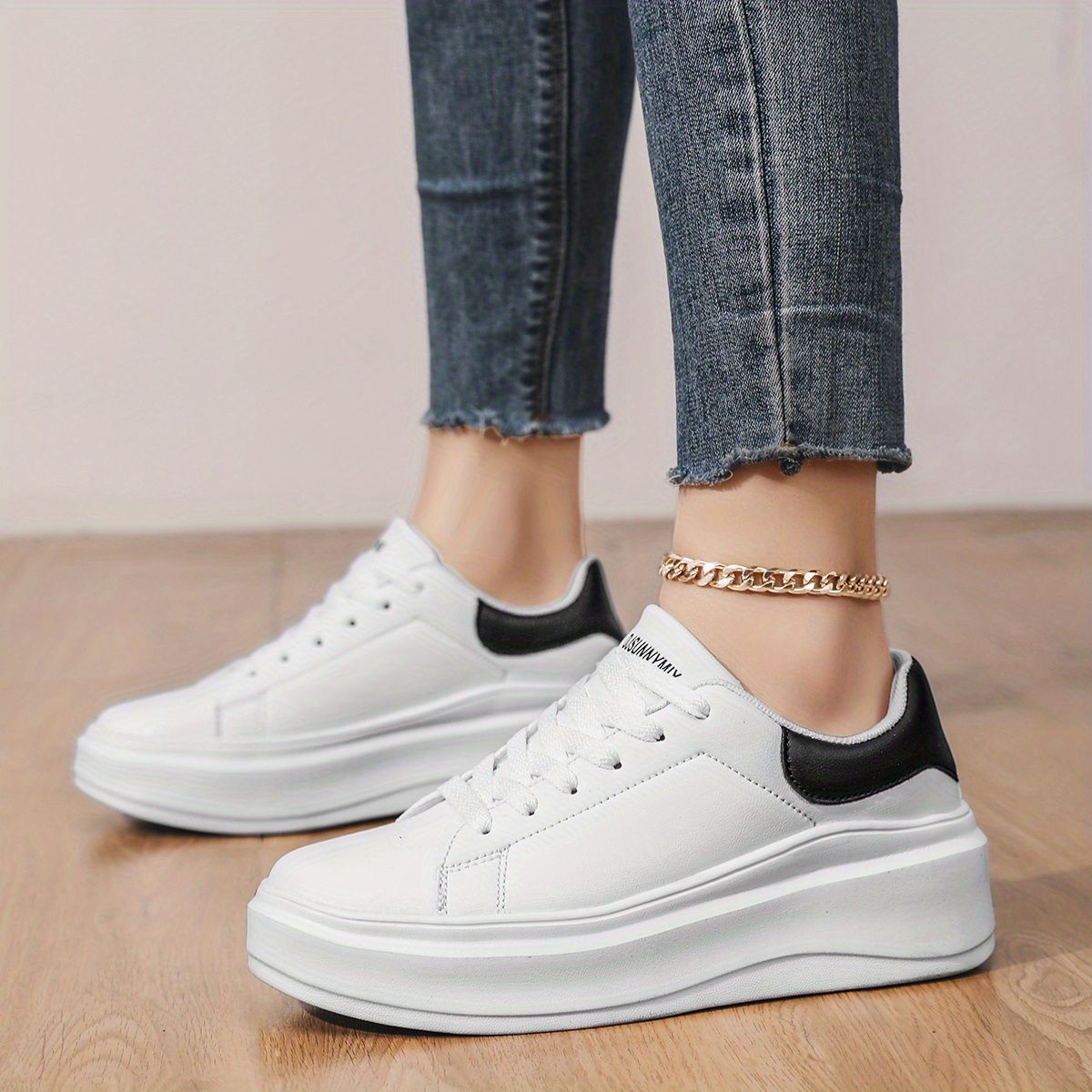 DJSUNNYMIX Nuevas Zapatillas Deportivas Casuales para Mujer, Ideales para Estudiantes y Running al Aire Libre, con Suelas Gruesas para Mayor Altura, Zapatos de Mujer, Zapatillas
