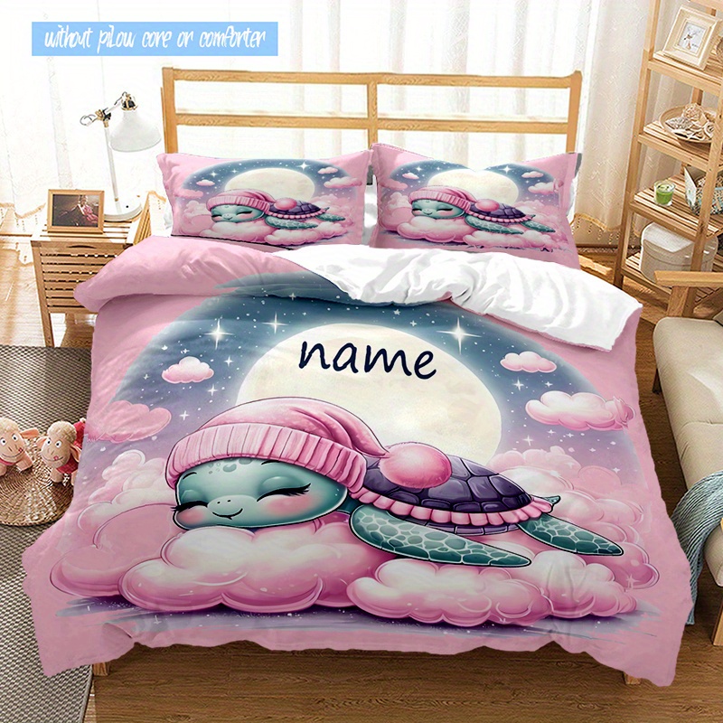 

3pcs Bedding Set, Name, , Duvet Cover & 2 Pillowcases, , , -tear, Washable, Bedroom Decor