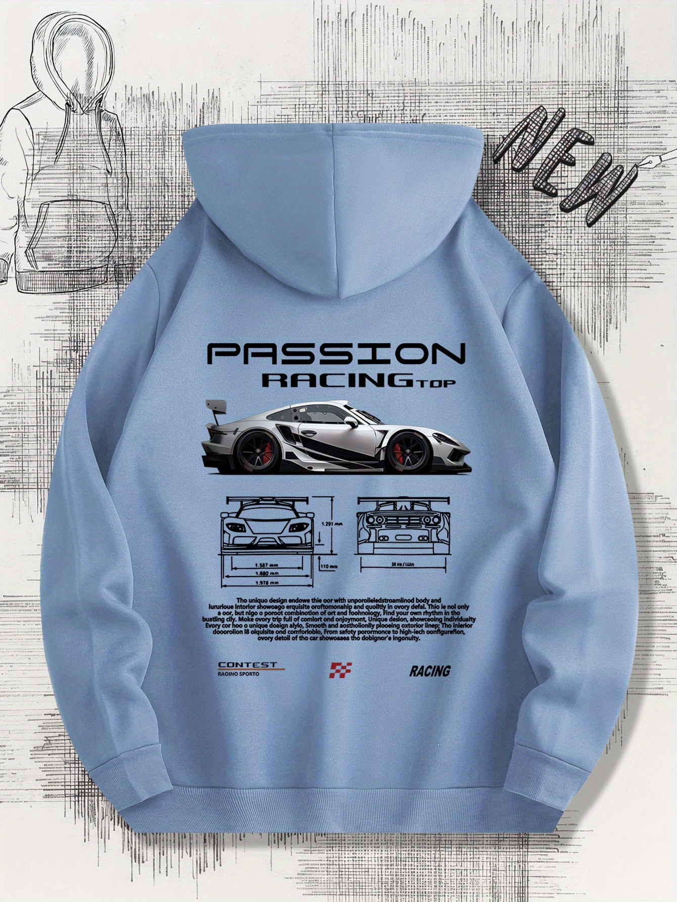 Sweat à Capuche Homme TOFOTL - Impression 3D Vintage, Coupe Classique, Pour Sport Et Quotidien