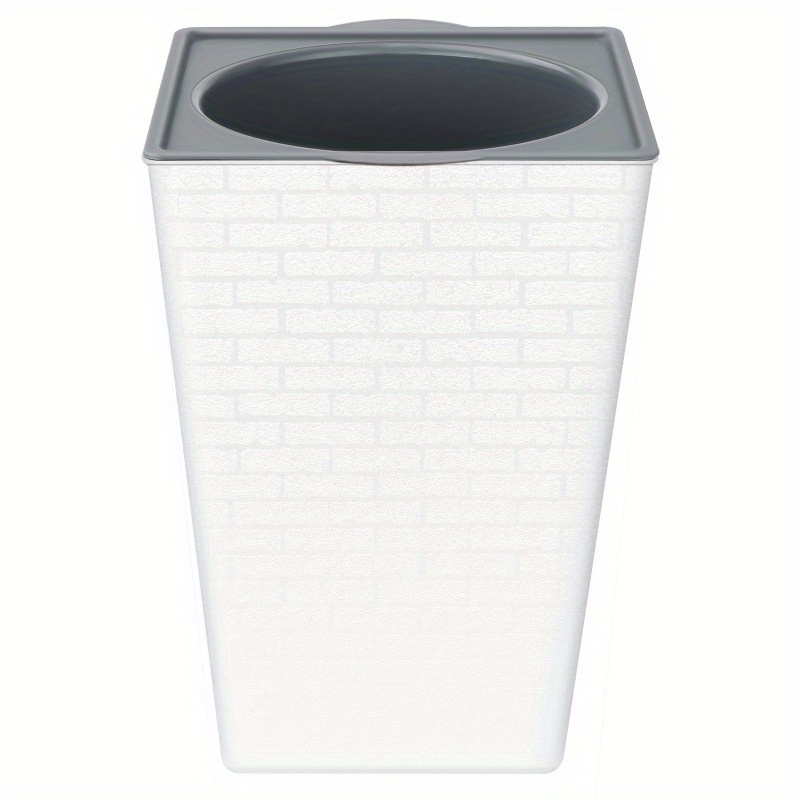 1pc Plastic Brick Pattern Flowerpot Creative Shape Garden Flower Pot For Garden Courtyard Home Indoor
