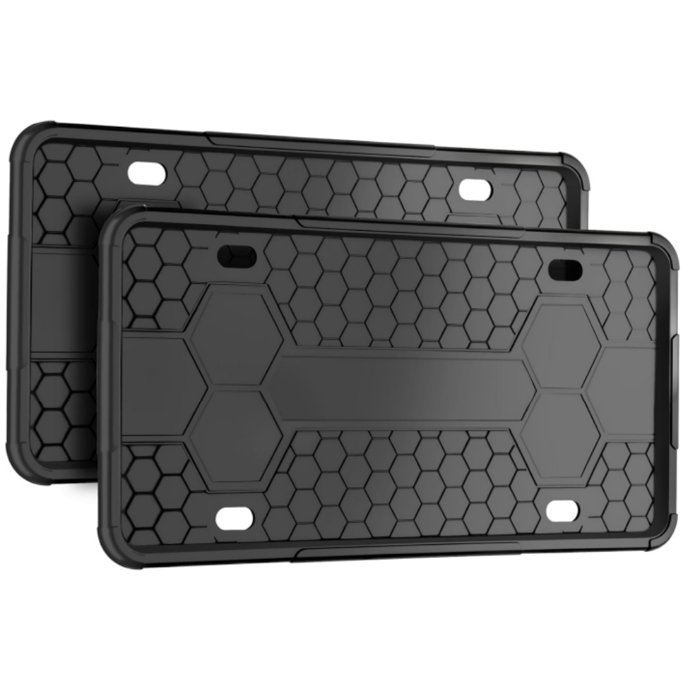 TEMU Lot de 2 cadres de plaque d'immatriculation en silicone de qualité supérieure, support de plaque d'immatriculation universel pour voiture