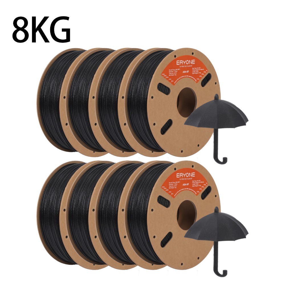 Eryone Asa-gf 3d Printing Materials, Includes Weighing 8kg, With A Diameter Of 1.75mm And A Tolerance Of +/-0.03mm, Featuring Easy And Vibrant Color