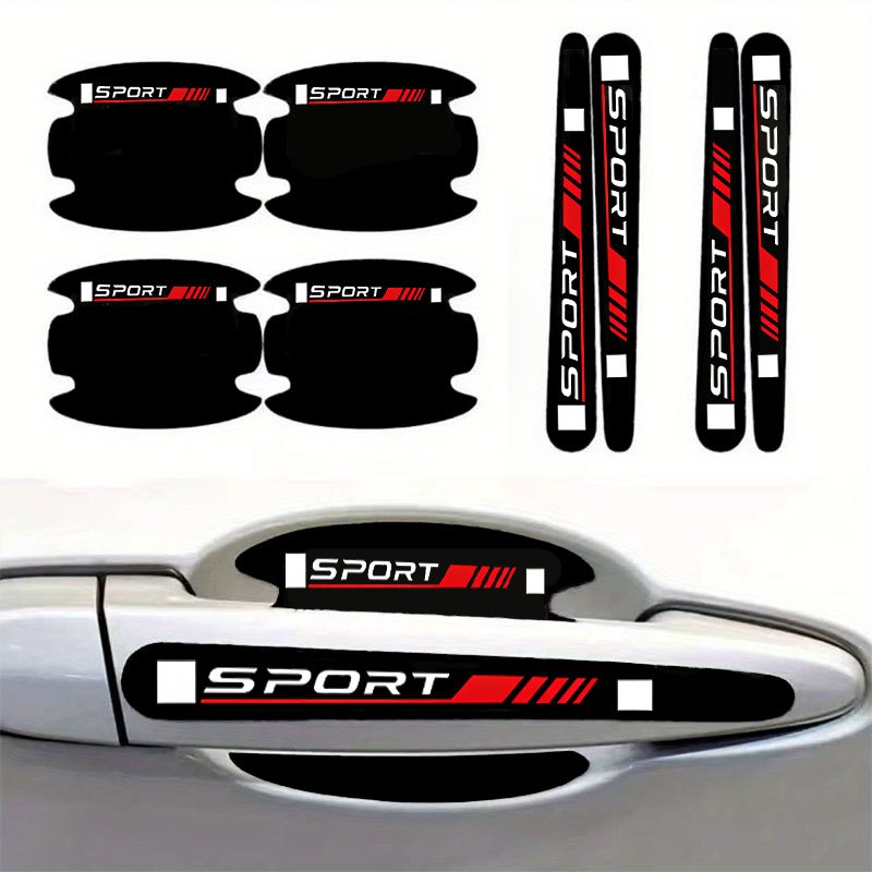 TEMU Adesivi per ciotole portautensili auto stile racing, adesivi sportivi per ciotole e maniglie , adesivi decorativi sportivi in inglese per auto,
