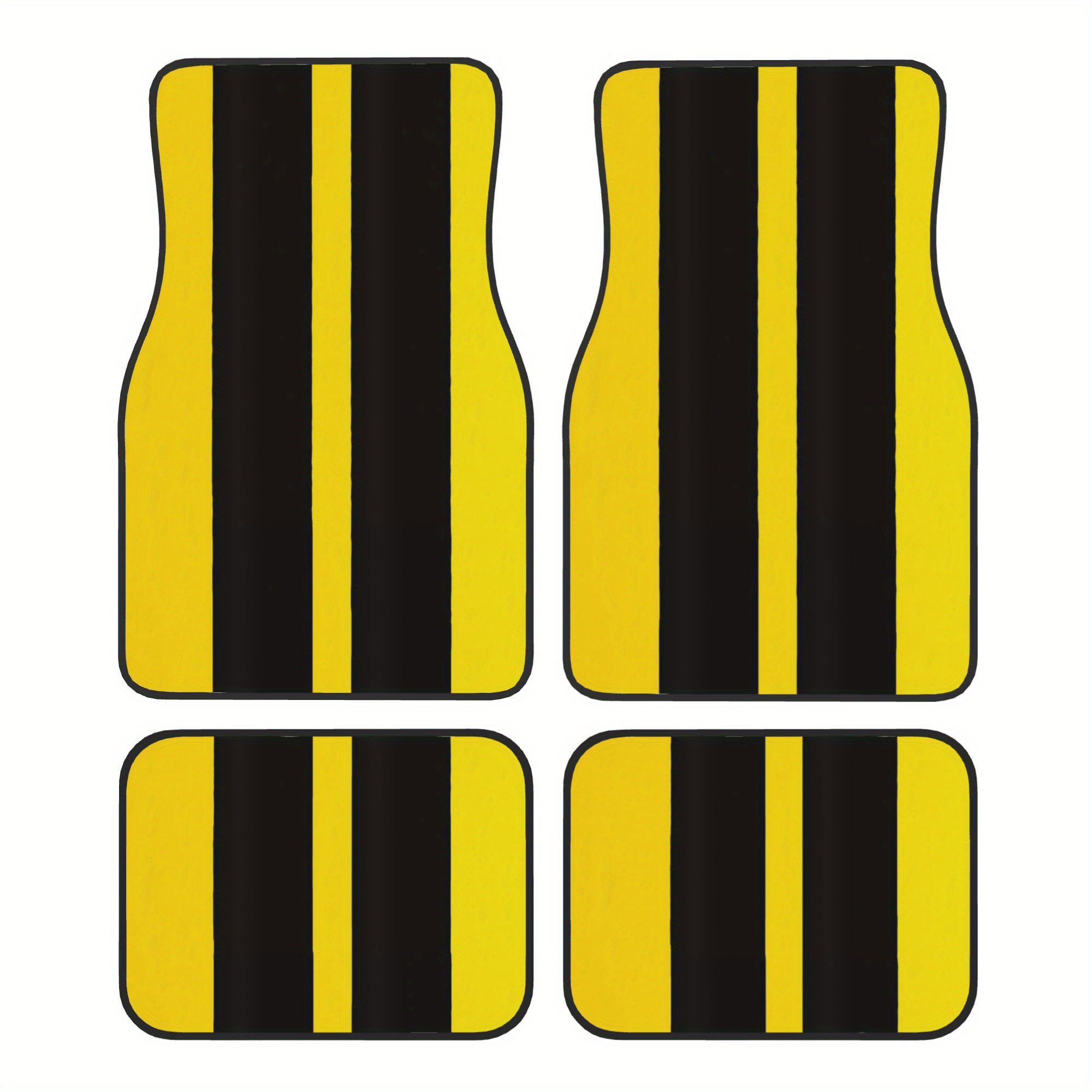 TEMU Set Of 4 Car Floor Mats. Elegantly Mats Featuring Designs. Ideal For Vehicles, Including Cars, Trucks, And Suvs. Long-lasting, Easy To