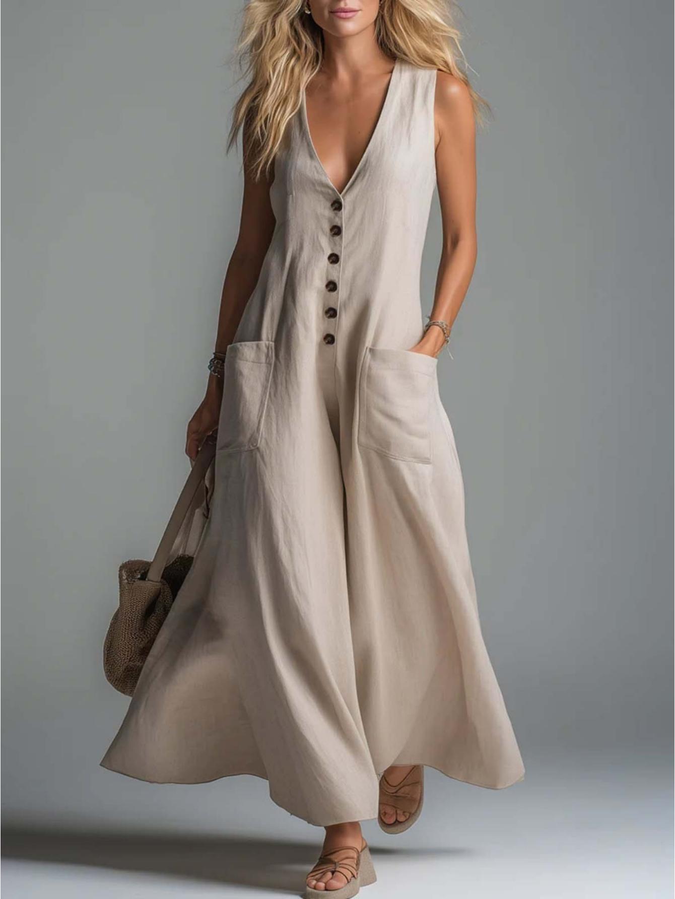 cotton maxi dress sold on Temu United States
